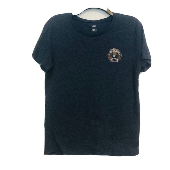 Vans Off The Wall Blue Eagle MCMLXVI Print Skater Shirt Women Size Medium - Picture 2 of 12